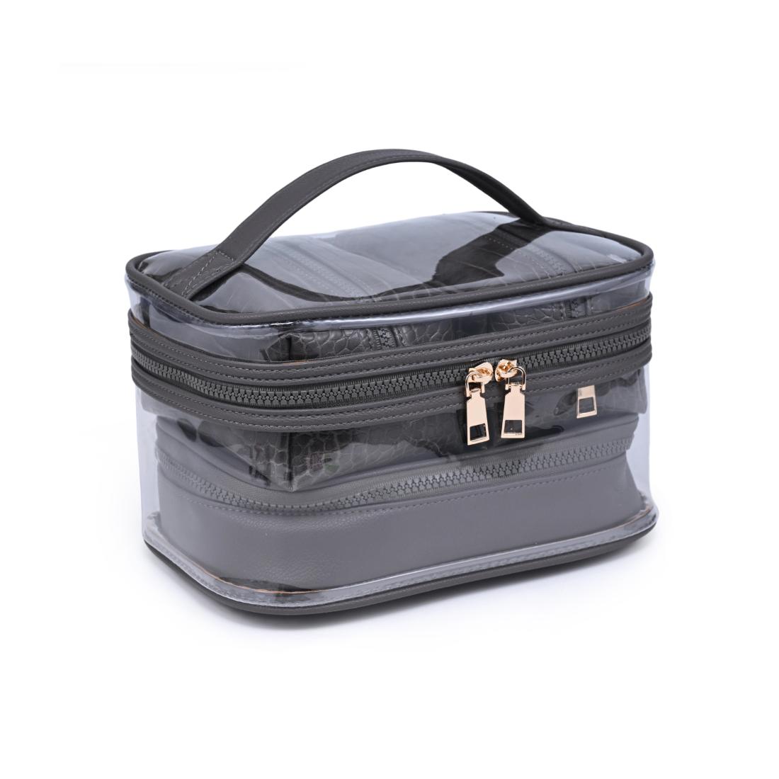 Urban Essentials Croc Chic - 4 Piece Train Case Set 840504215742 View 6 | Dark Grey