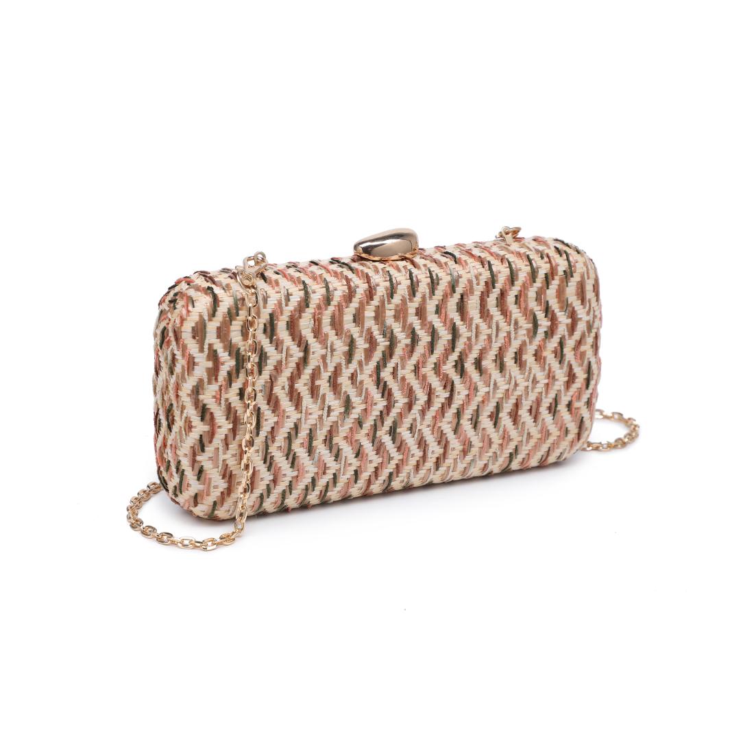 Woman wearing Beige Multi Urban Expressions Valentina Evening Bag 840504206498 View 6 | Beige Multi