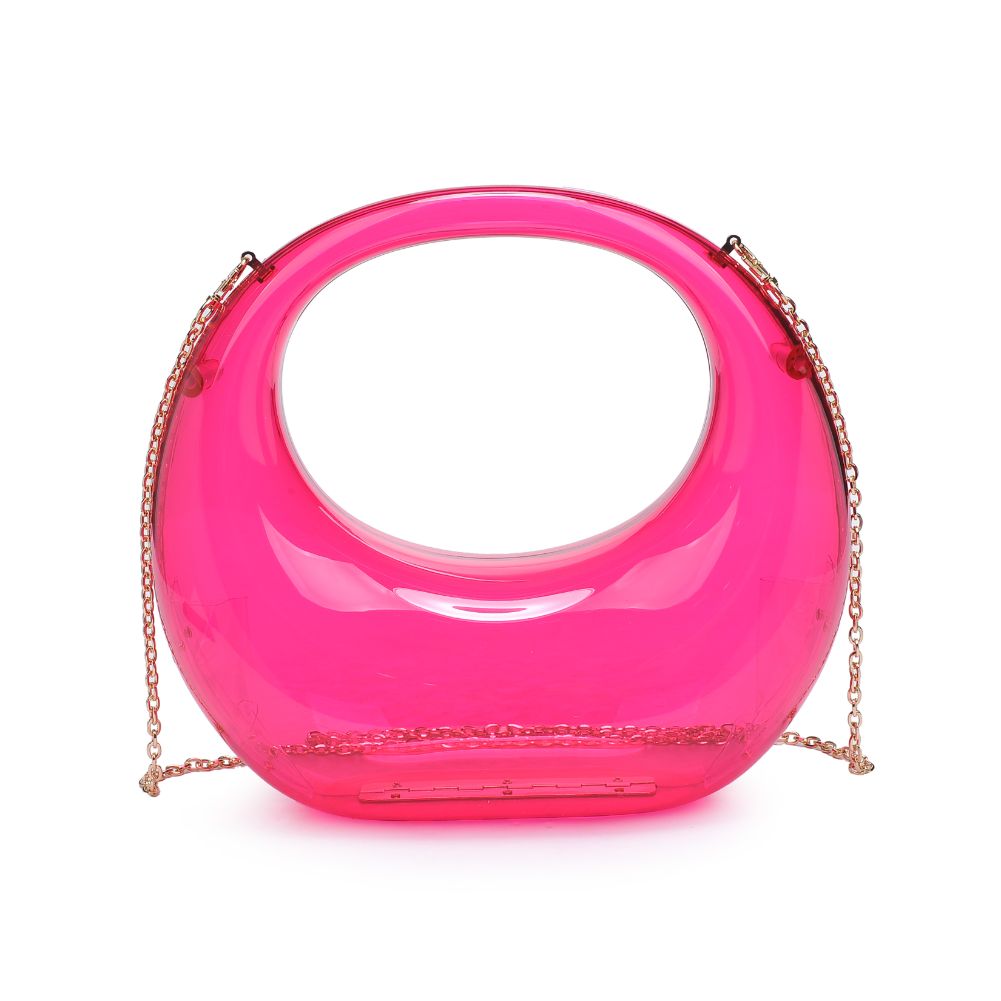 Woman wearing Magenta Urban Expressions Bess Evening Bag 840611109958 View 5 | Magenta