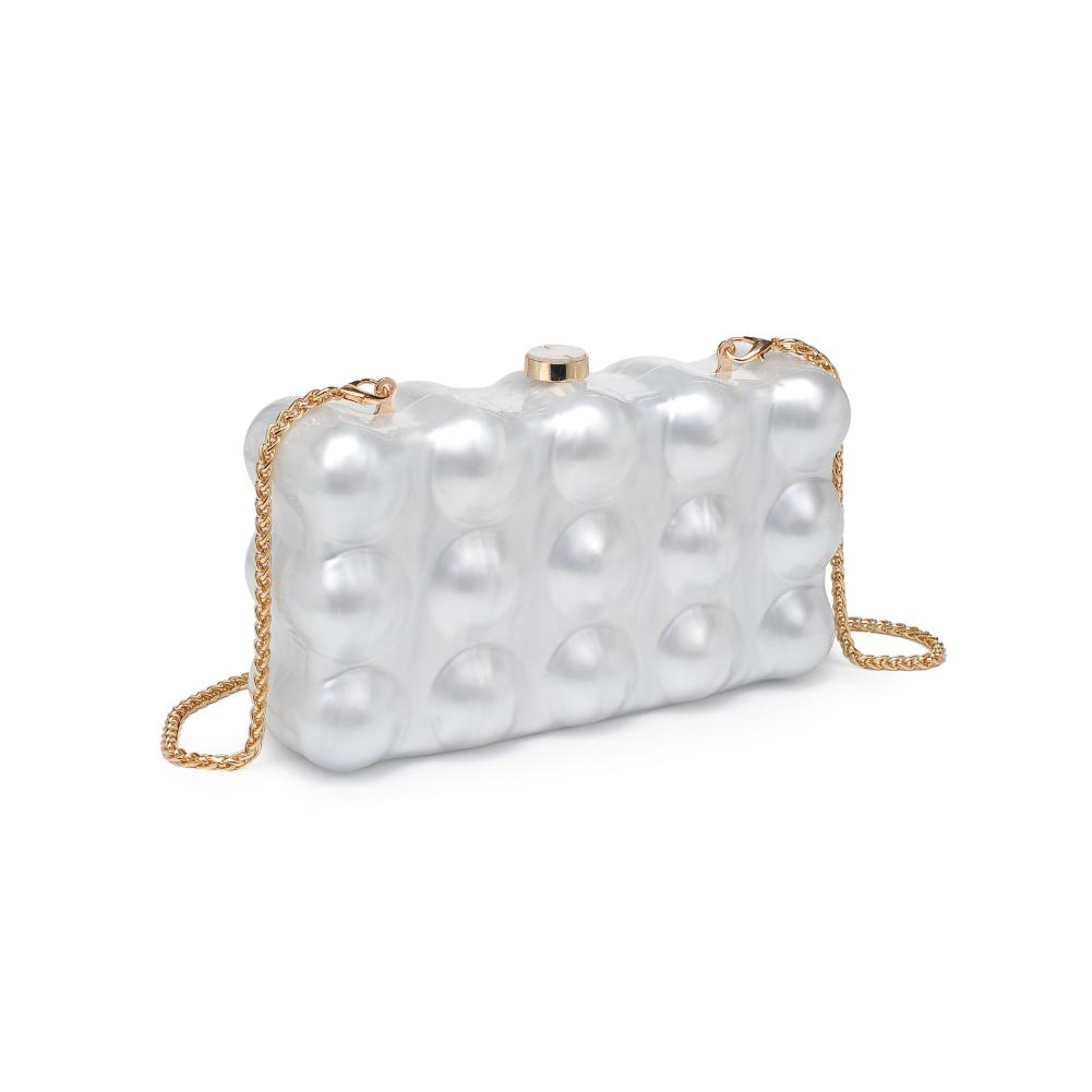 Product Image of Urban Expressions Waverly Evening Bag 840611132697 View 6 | Ivory