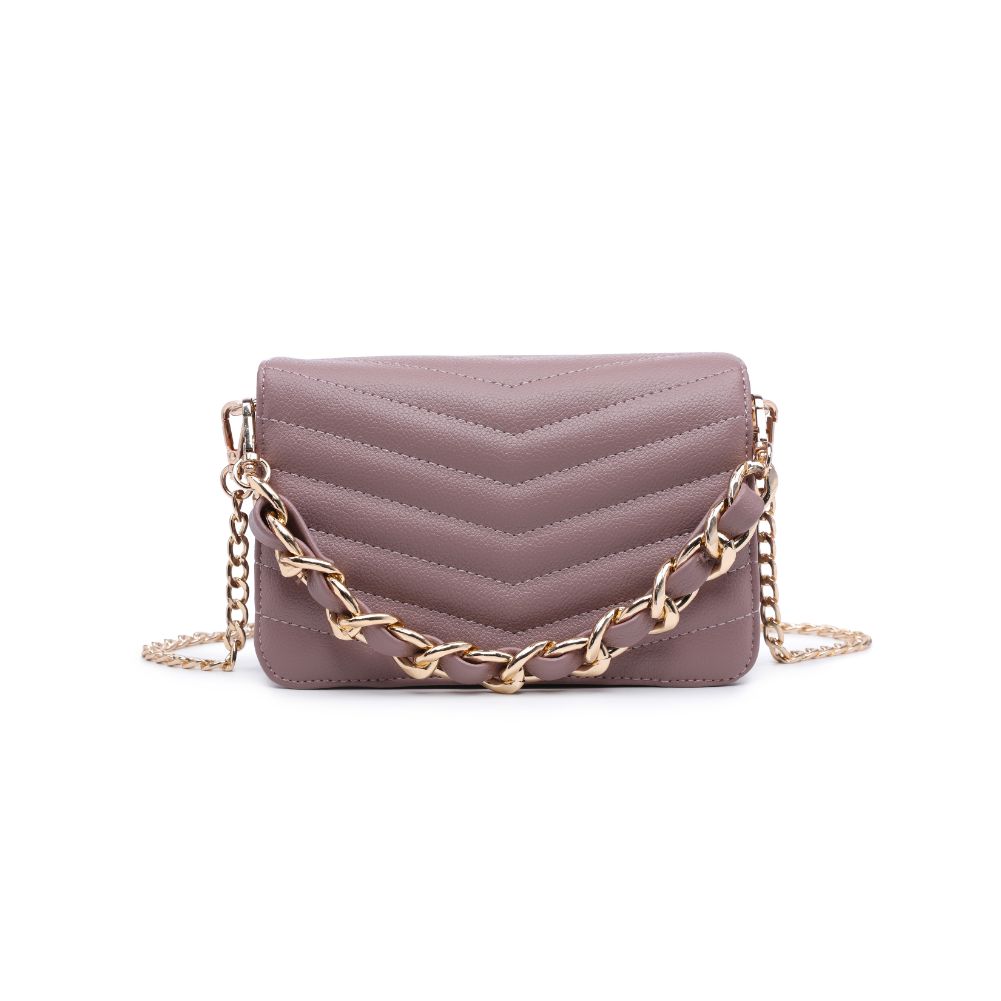 Product Image of Urban Expressions Genny - Chevron Stitch Crossbody 818209017183 View 1 | Mauve