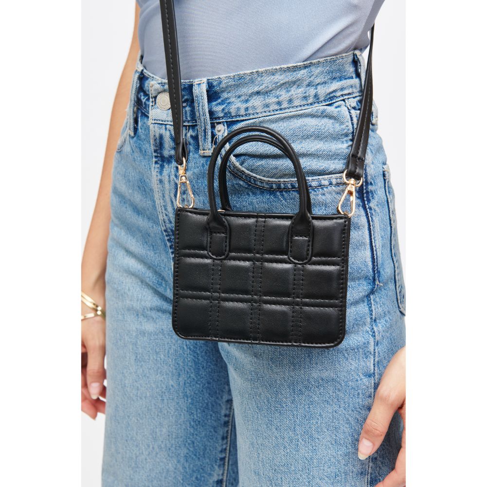 Woman wearing Black Urban Expressions Sia Mini Bag 840611182784 View 2 | Black
