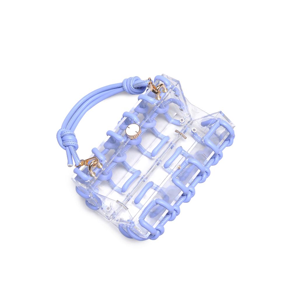 Woman wearing Periwinkle Urban Expressions Mavis Evening Bag 840611191663 View 9 | Periwinkle