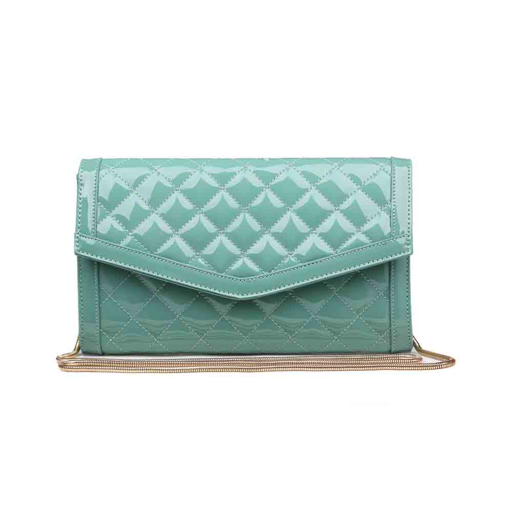 Product Image of Urban Expressions Vivianne Clutch 840611129345 View 1 | Seafoam