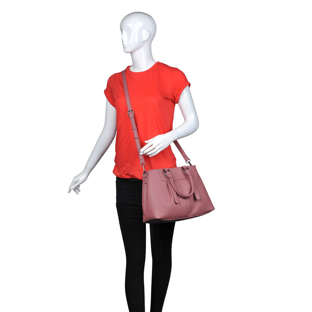 Product Image of Urban Expressions Austin Satchel NA-840611150561 View 5 | Mauve