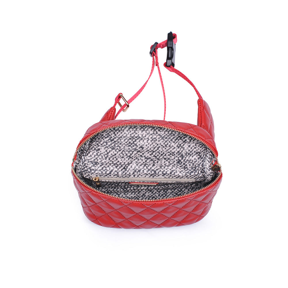 Woman wearing Red Urban Expressions Hawthorn Belt Bag NA-840611158604 View 9 | Red
