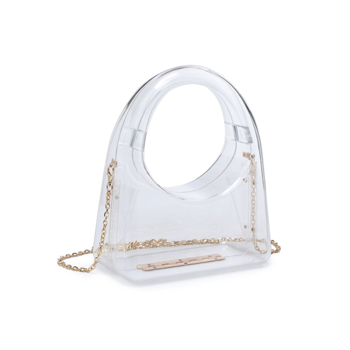 Woman wearing Clear Urban Expressions Zoila Evening Bag 840611109927 View 6 | Clear