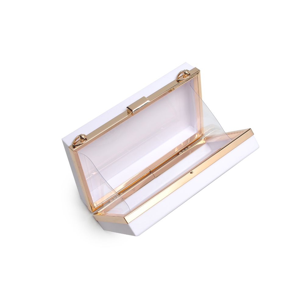 Product Image of Urban Expressions Clarissa Minaudiere 818209015943 View 8 | White