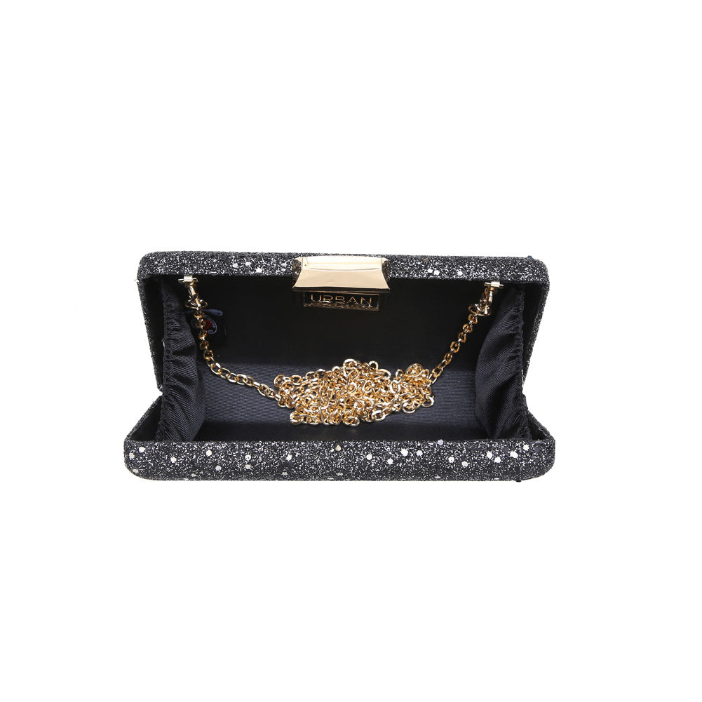 Product Image of Urban Expressions Flora Confetti Evening Bag NA-840611157003 View 4 | Black