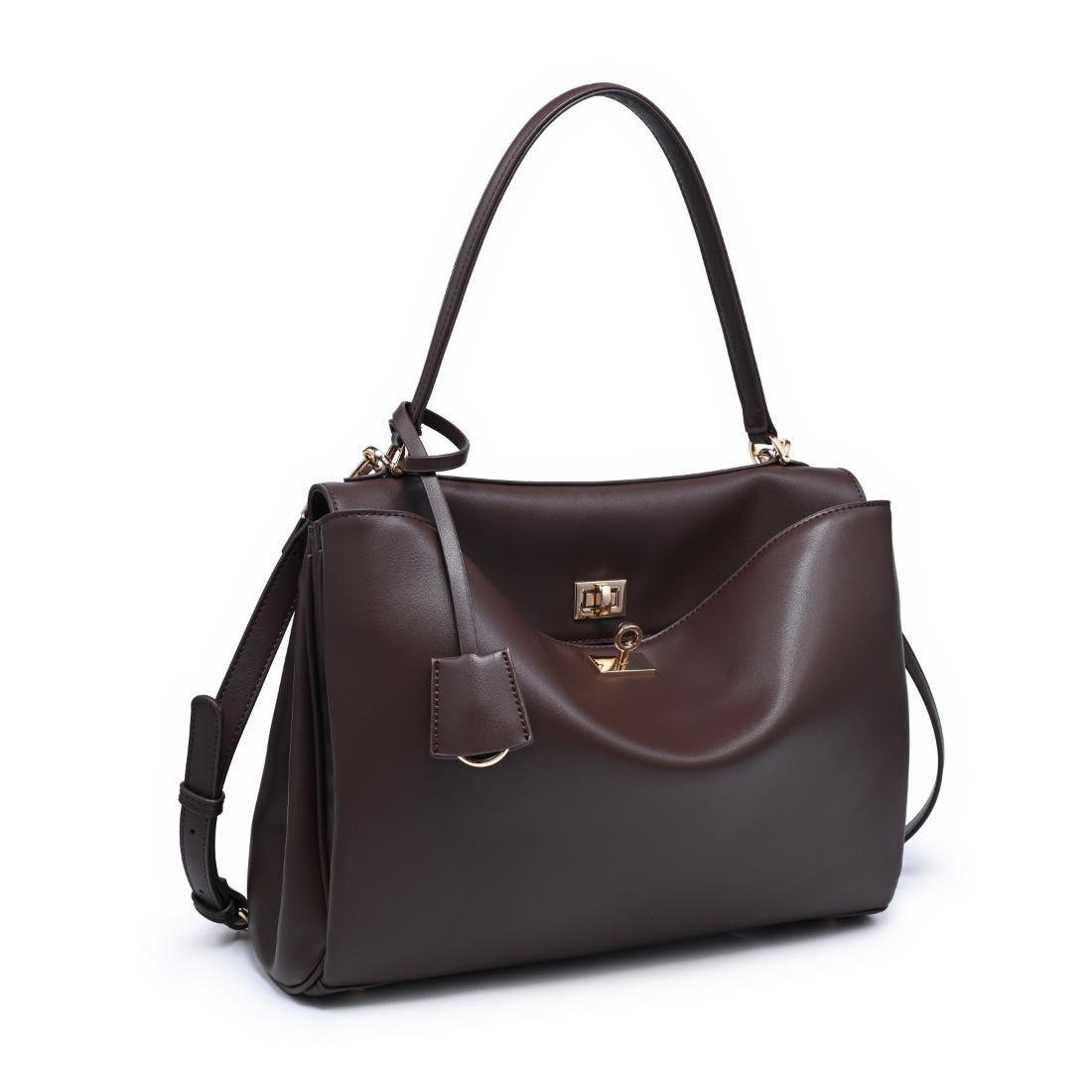 Urban Expressions Keaton Satchel 840504214707 View 2 | Chocolate