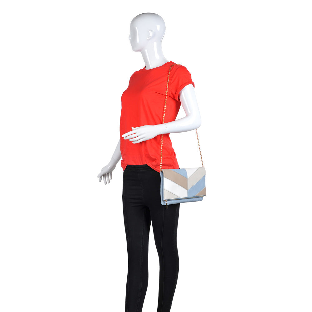Product Image of Urban Expressions Lupe Clutch NA-840611146731 View 5 | Sky Blue