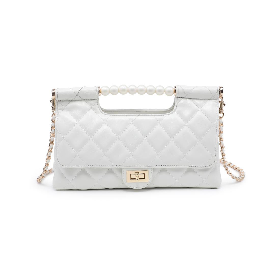 Woman wearing White Urban Expressions Winslet Crossbody 840504205934 View 5 | White