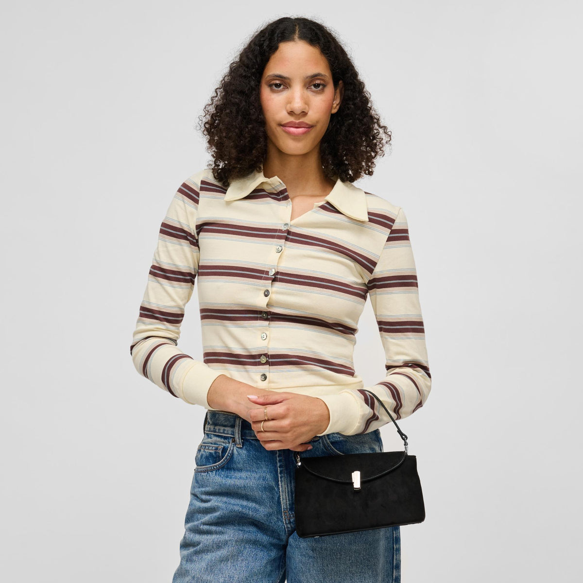 Woman wearing Black Urban Expressions Inez Crossbody 840504214721 View 3 | Black