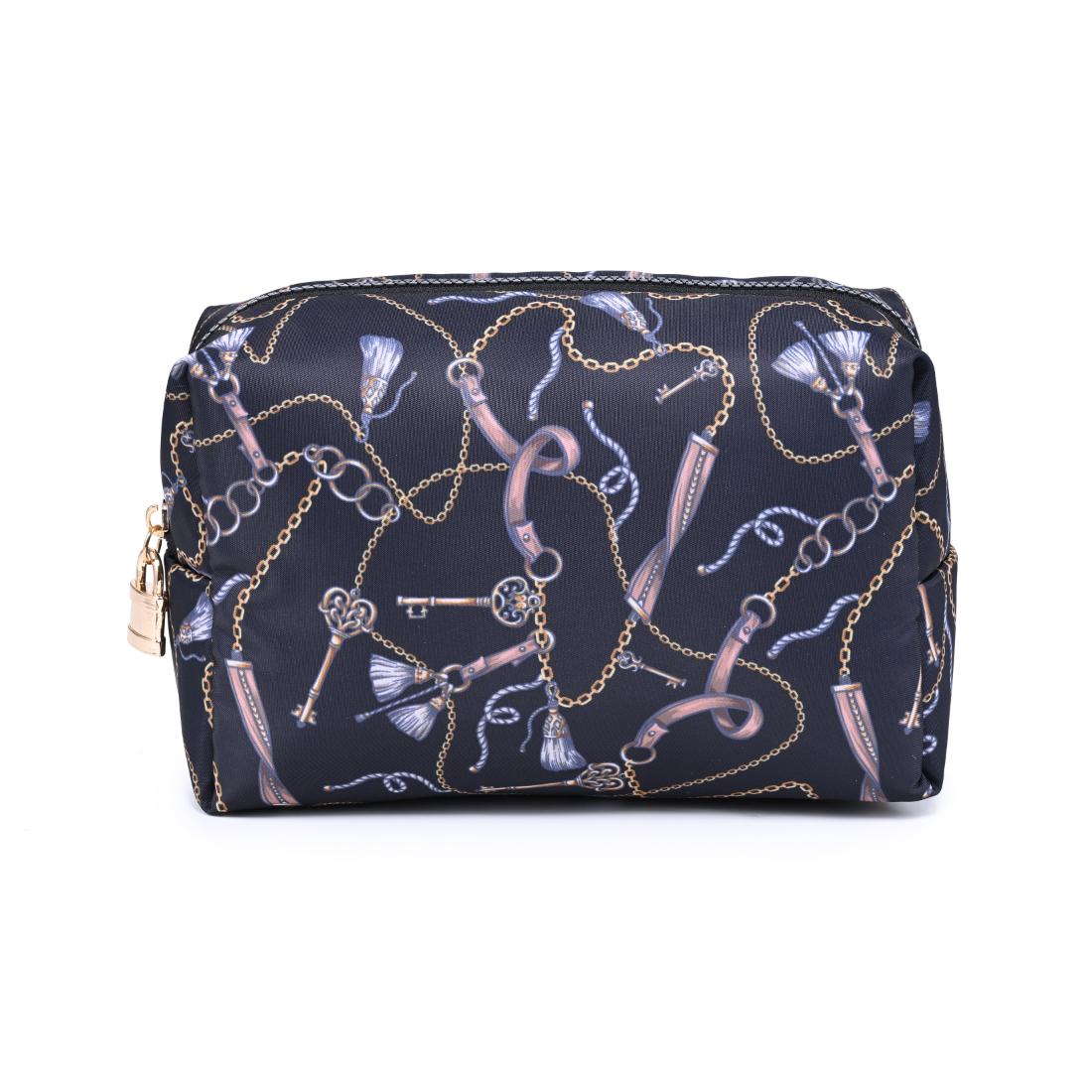 Urban Essentials Lock & Luxe Cosmetic & Travel Organizer Pouch 840504210105 View 5 | Black