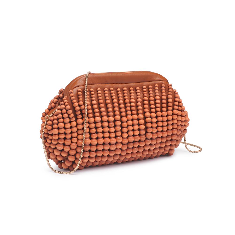 Woman wearing Tan Urban Expressions Lydia Clutch 840611191533 View 6 | Tan