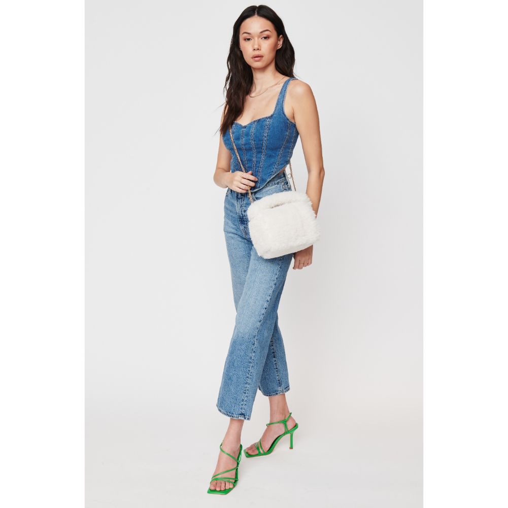 Woman wearing Off White Urban Expressions Nicolette Crossbody 840611103758 View 4 | Off White