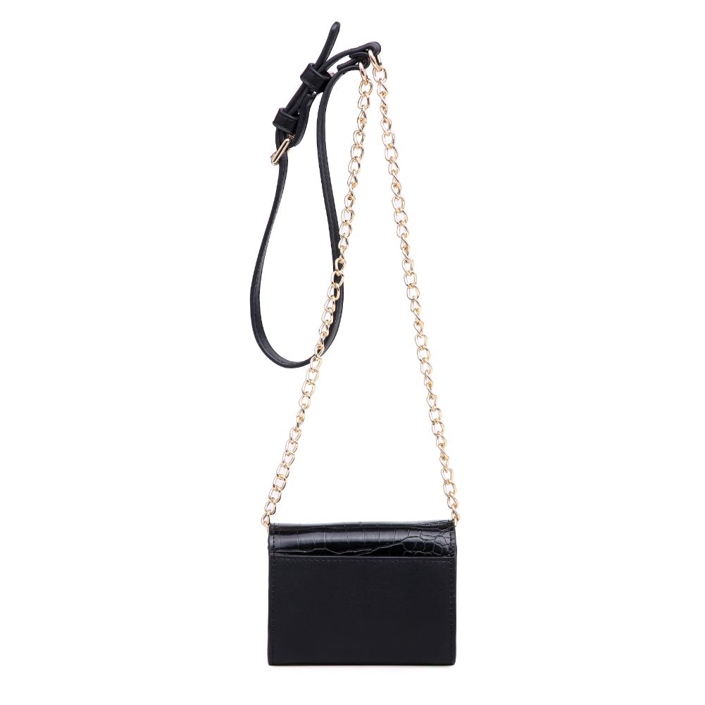 Product Image of Urban Expressions Jasmine - Croc Crossbody 840611165305 View 3 | Black