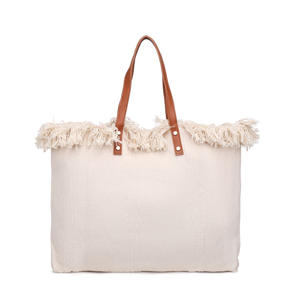 Woman wearing Ivory Urban Expressions Summer Vibes Tote 840611127921 View 7 | Ivory