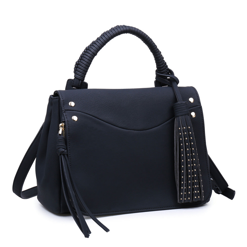 Woman wearing Black Urban Expressions Jonah Satchel 840611144843 View 6 | Black