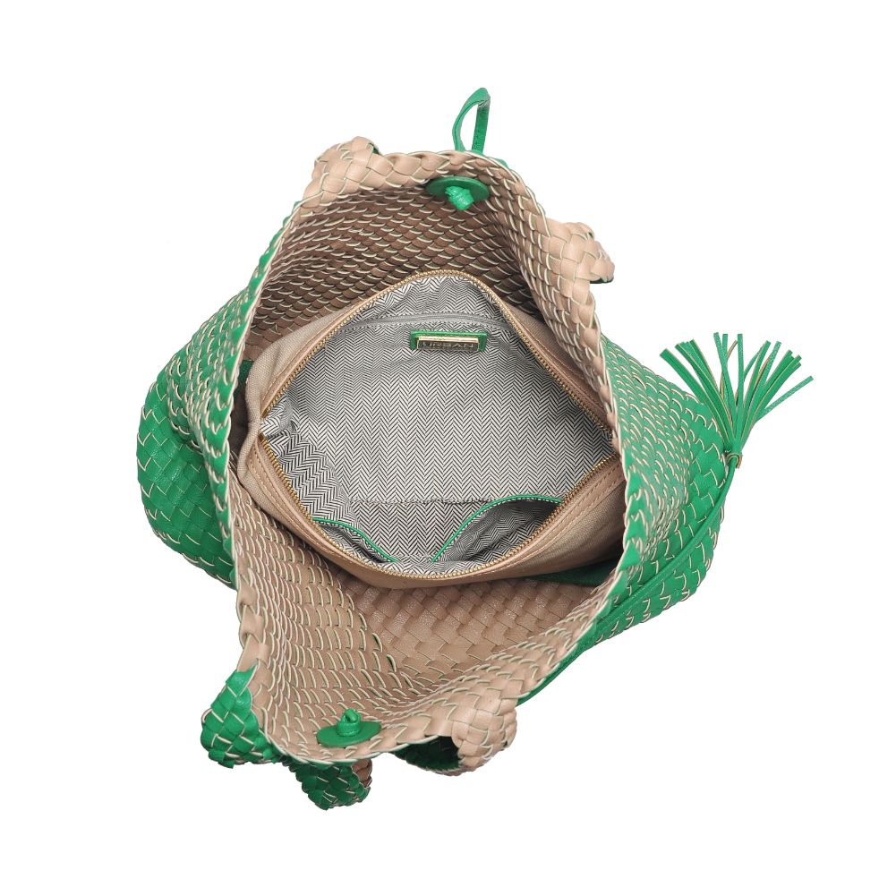Product Image of Urban Expressions Wilhelmina Tote 840611106650 View 8 | Green Natural