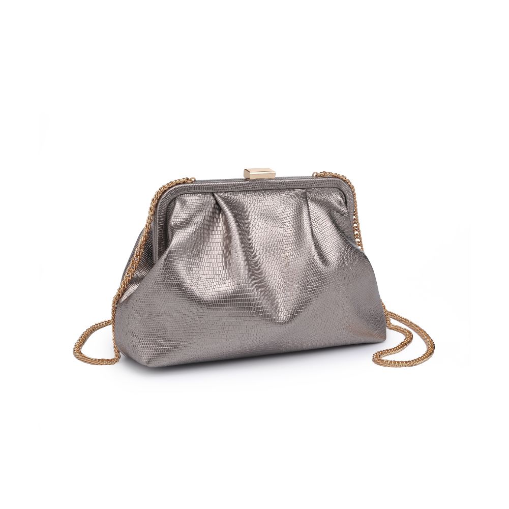 Product Image of Urban Expressions Margie Clutch 840611174888 View 6 | Pewter