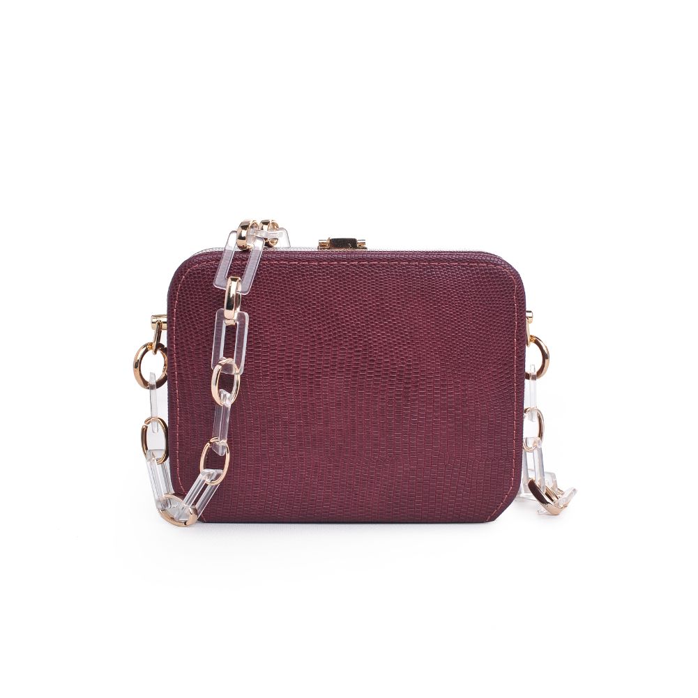 Product Image of Urban Expressions Gwen Lizard Evening Bag 840611173973 View 1 | Wine