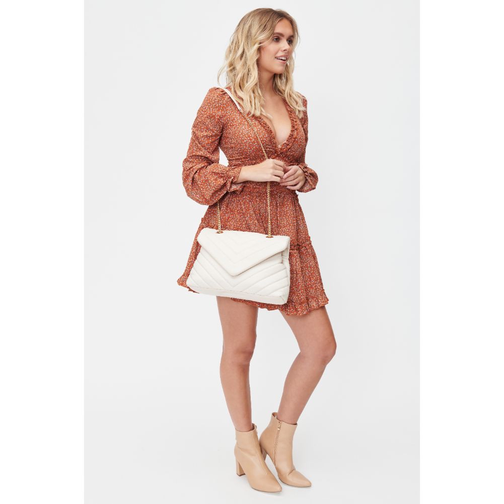 Woman wearing Ivory Urban Expressions Ivy Crossbody 840611185976 View 3 | Ivory