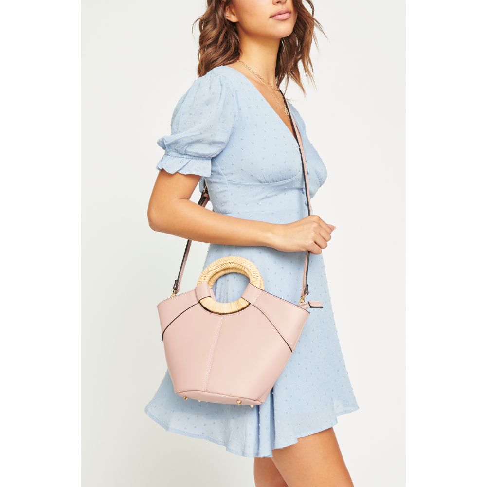 Woman wearing Blush Urban Expressions Zadar Top Handle 840611168948 View 1 | Blush