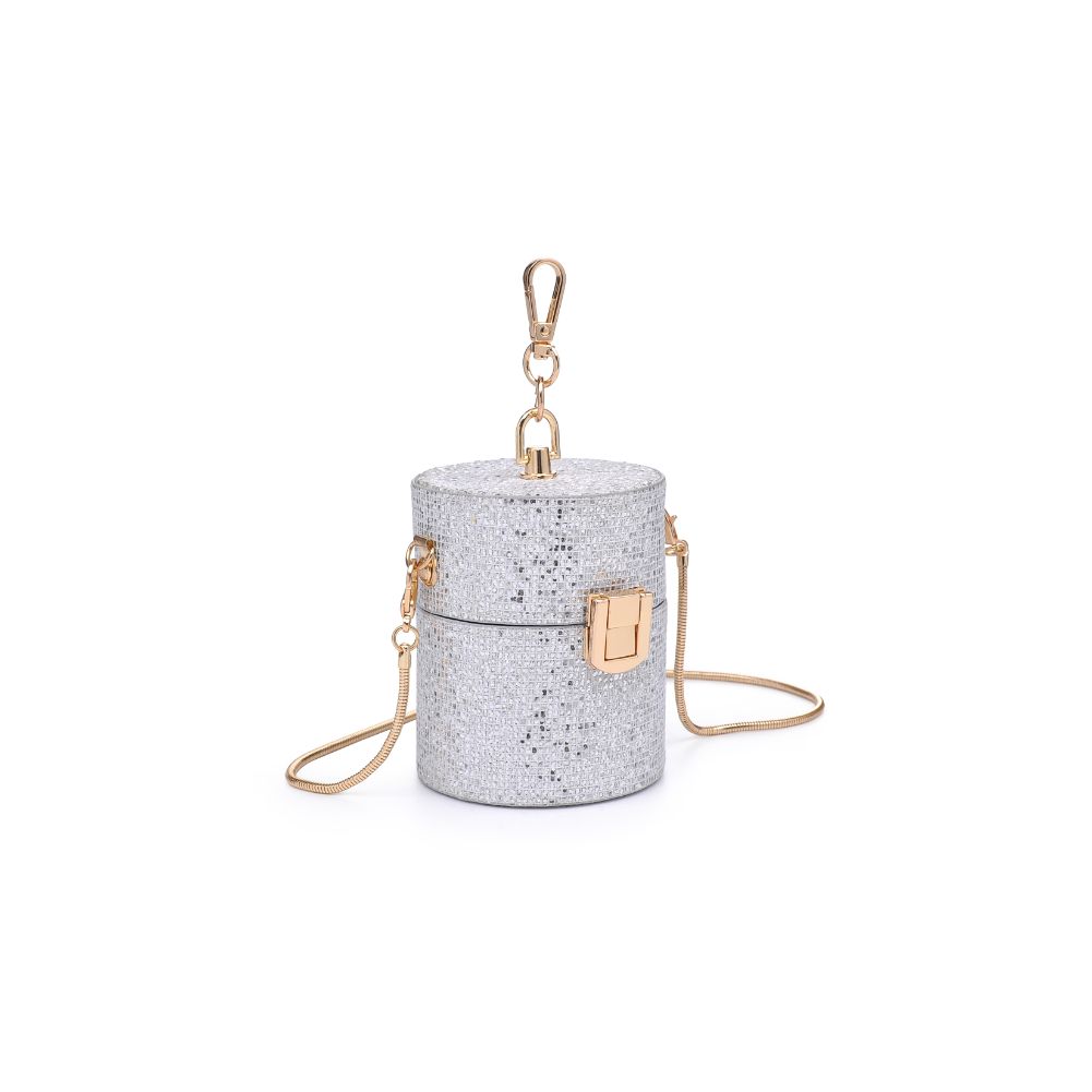 Product Image of Urban Expressions Aura Evening Bag 840611177346 View 6 | Silver