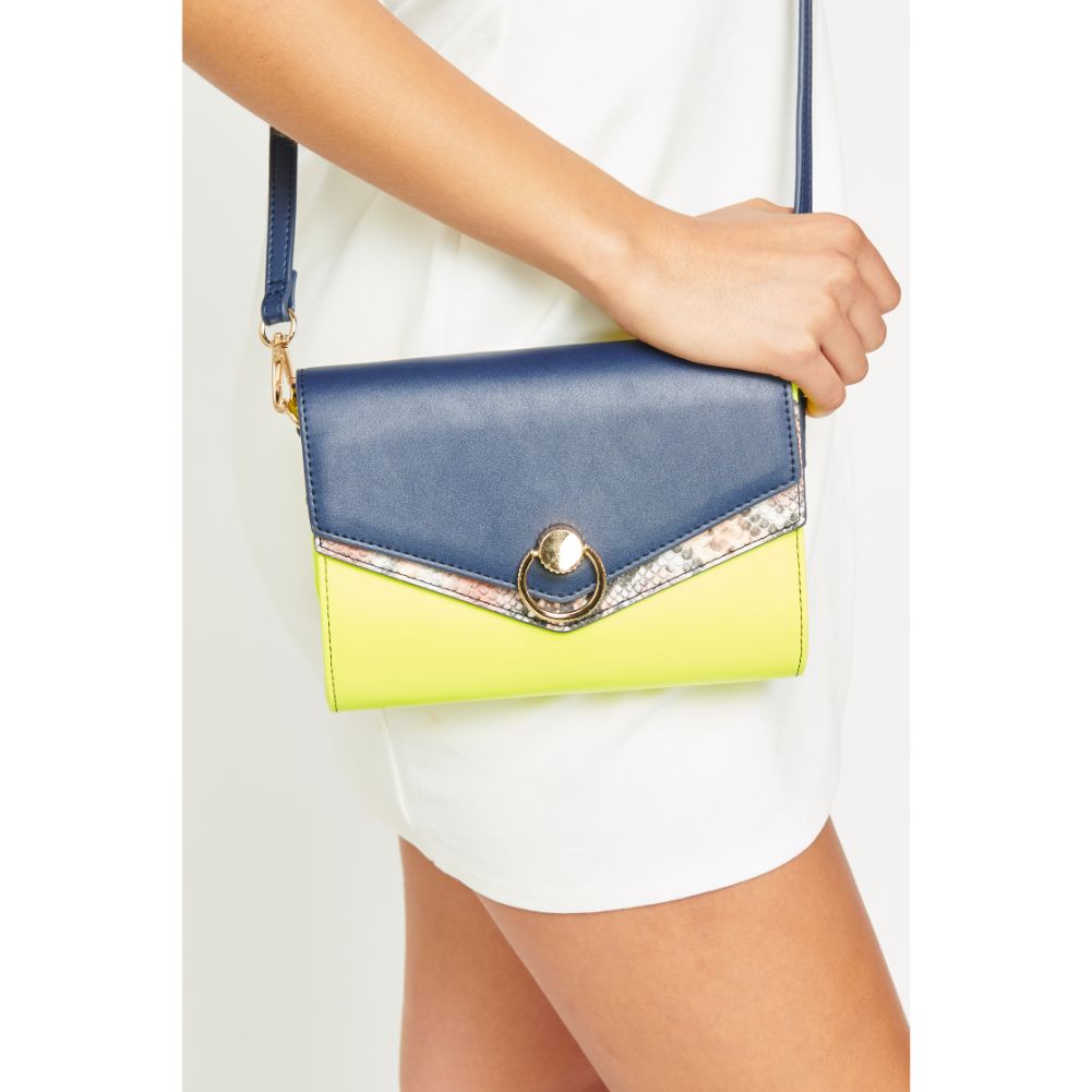 Woman wearing Neon Yellow Urban Expressions Adea Crossbody NA-840611167033 View 2 | Neon Yellow