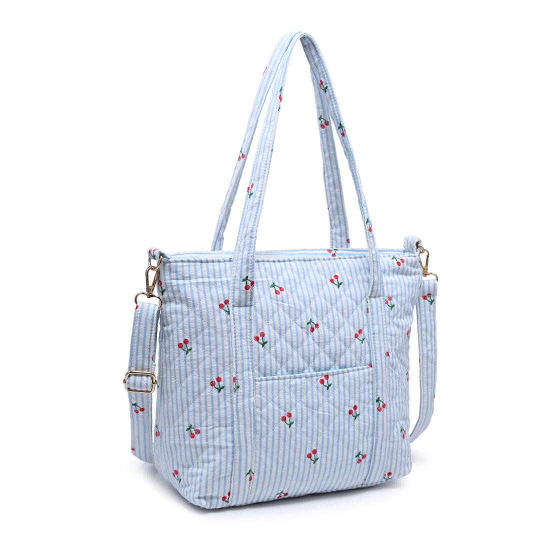 Urban Essentials Cherry Lane - Mini Tote Crossbody 840504216848 View 1 | Blue Cherry