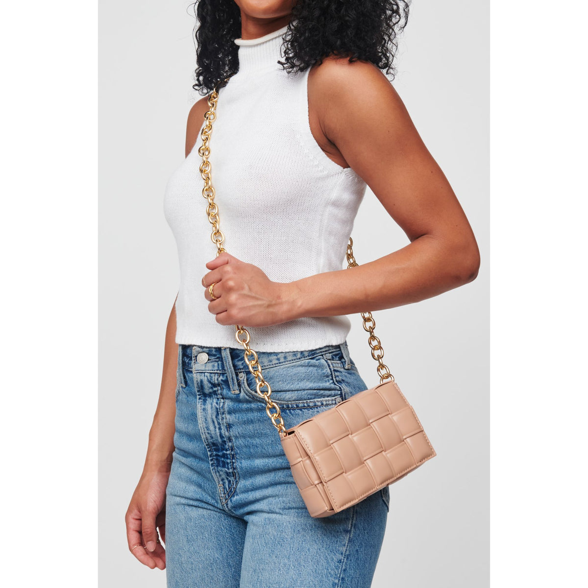 Woman wearing Natural Urban Expressions Holden Crossbody 840611101273 View 1 | Natural