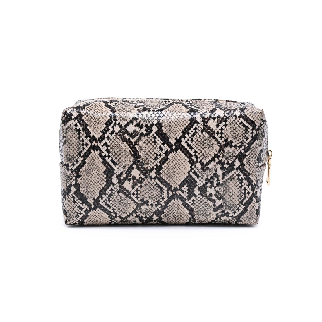 Urban Essentials Snake Charmer Cosmetic & Travel Organizer Pouch 840504210051 View 7 | Natural