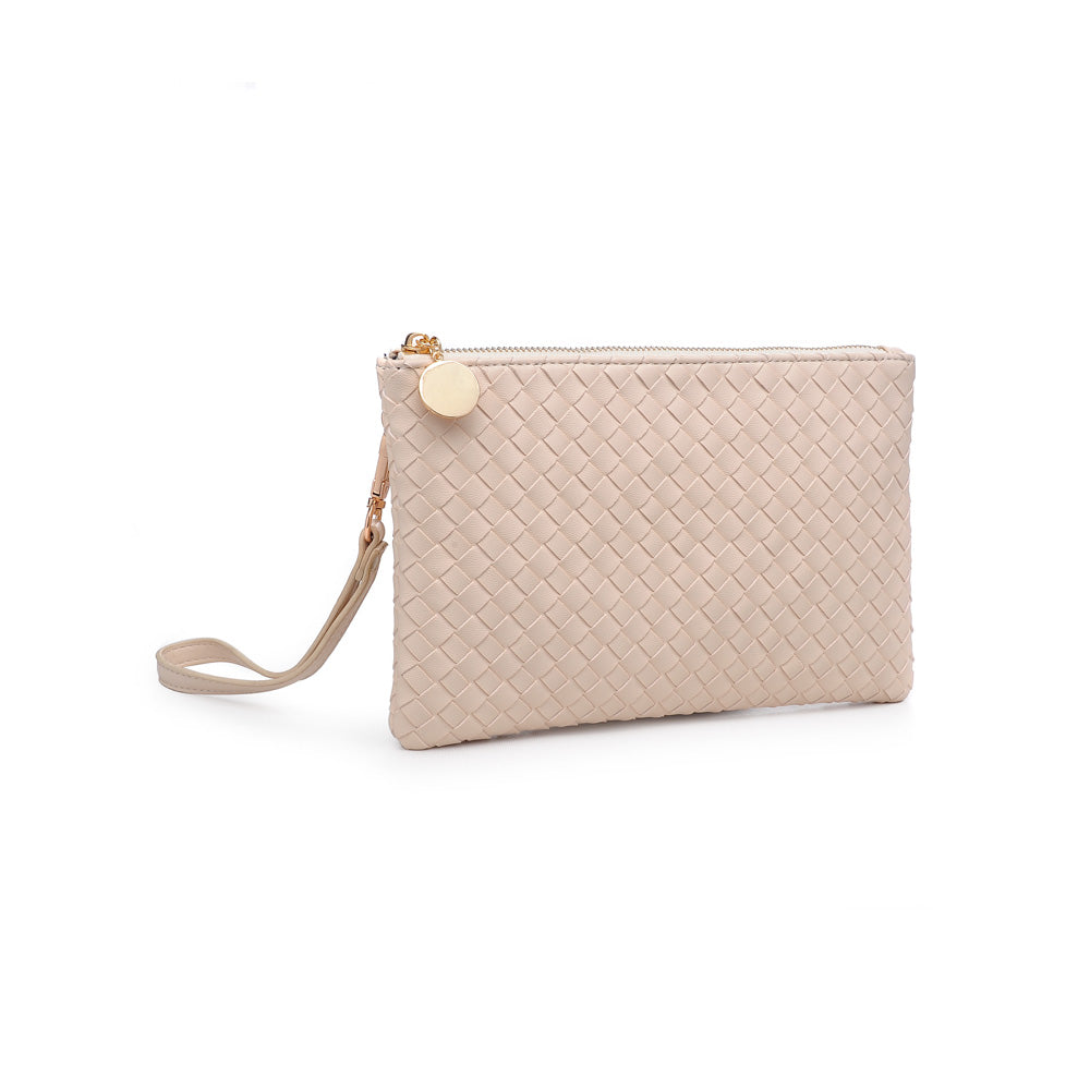 Woman wearing Cream Urban Expressions Joan Wristlet NA-840611160447 View 6 | Cream