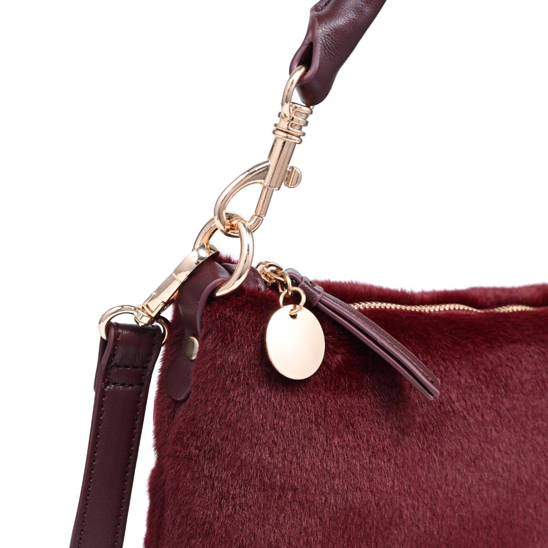 Urban Expressions Jordan - Fur Crossbody 840504211843 View 8 | Burgundy