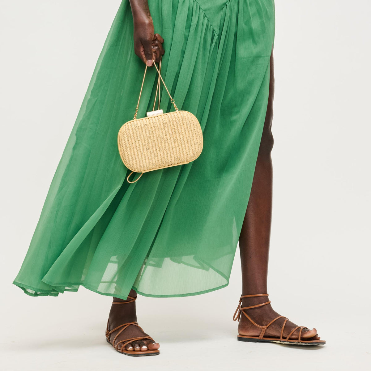 Woman wearing Natural Urban Expressions Alix Evening Bag 840504206290 View 3 | Natural