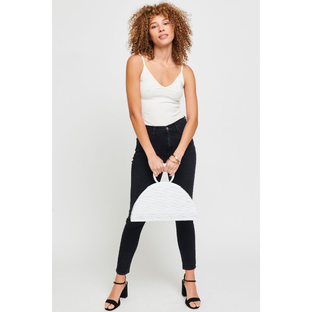 Woman wearing White Urban Expressions Maldives Tote 840611181770 View 3 | White