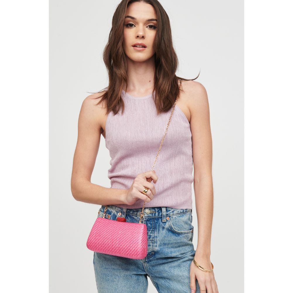 Woman wearing Flamingo Urban Expressions Winona Minaudiere 818209019088 View 2 | Flamingo