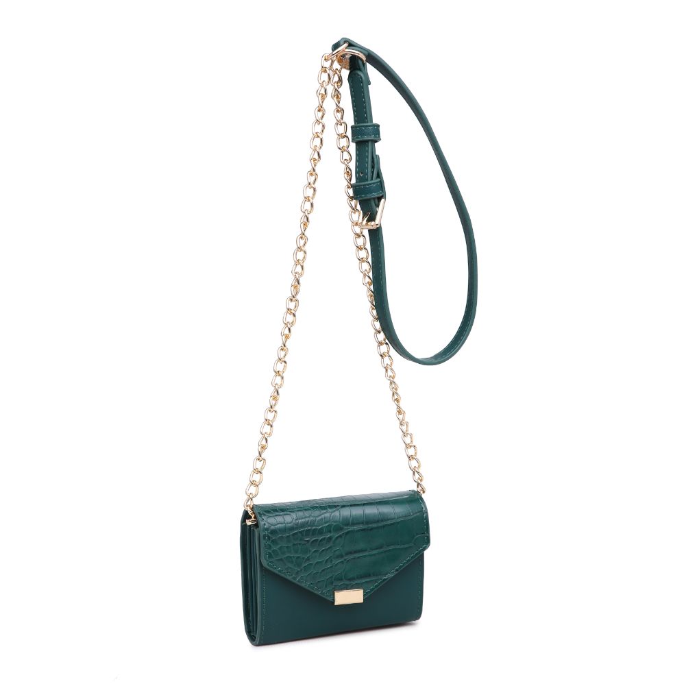 Product Image of Urban Expressions Jasmine - Croc Crossbody 840611165329 View 2 | Emerald