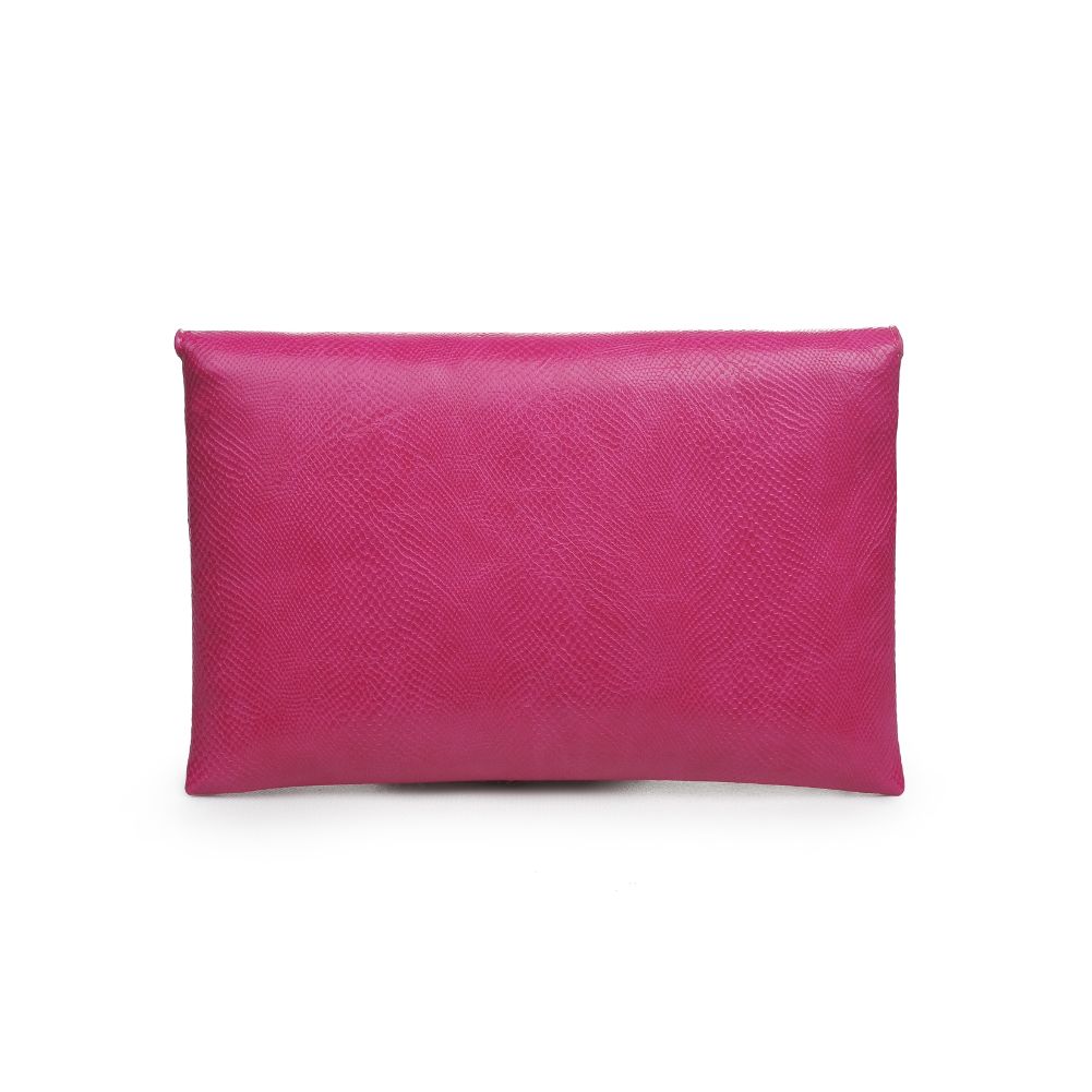 Product Image of Urban Expressions Lena Lizard Clutch 840611169341 View 3 | Magenta