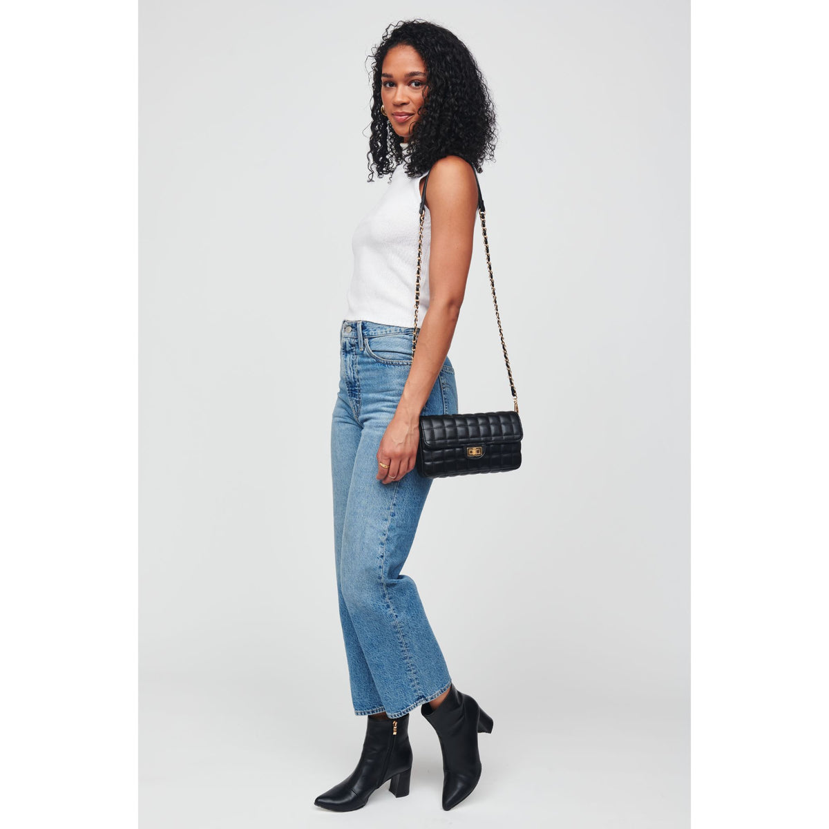 Woman wearing Black Urban Expressions Darcie Crossbody 818209012027 View 3 | Black