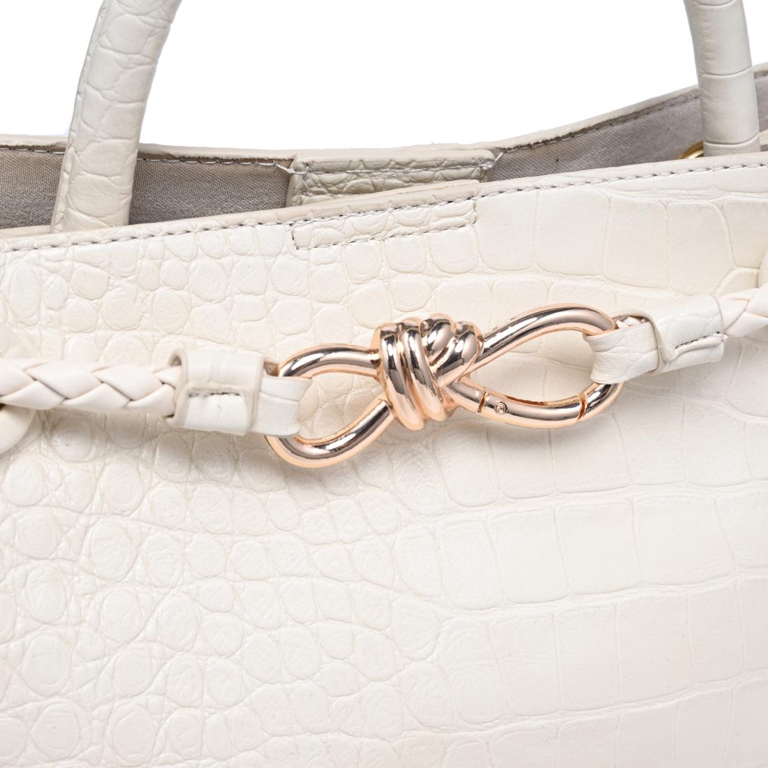 Urban Expressions Ryann - Croc Satchel 840504214561 View 8 | Cream