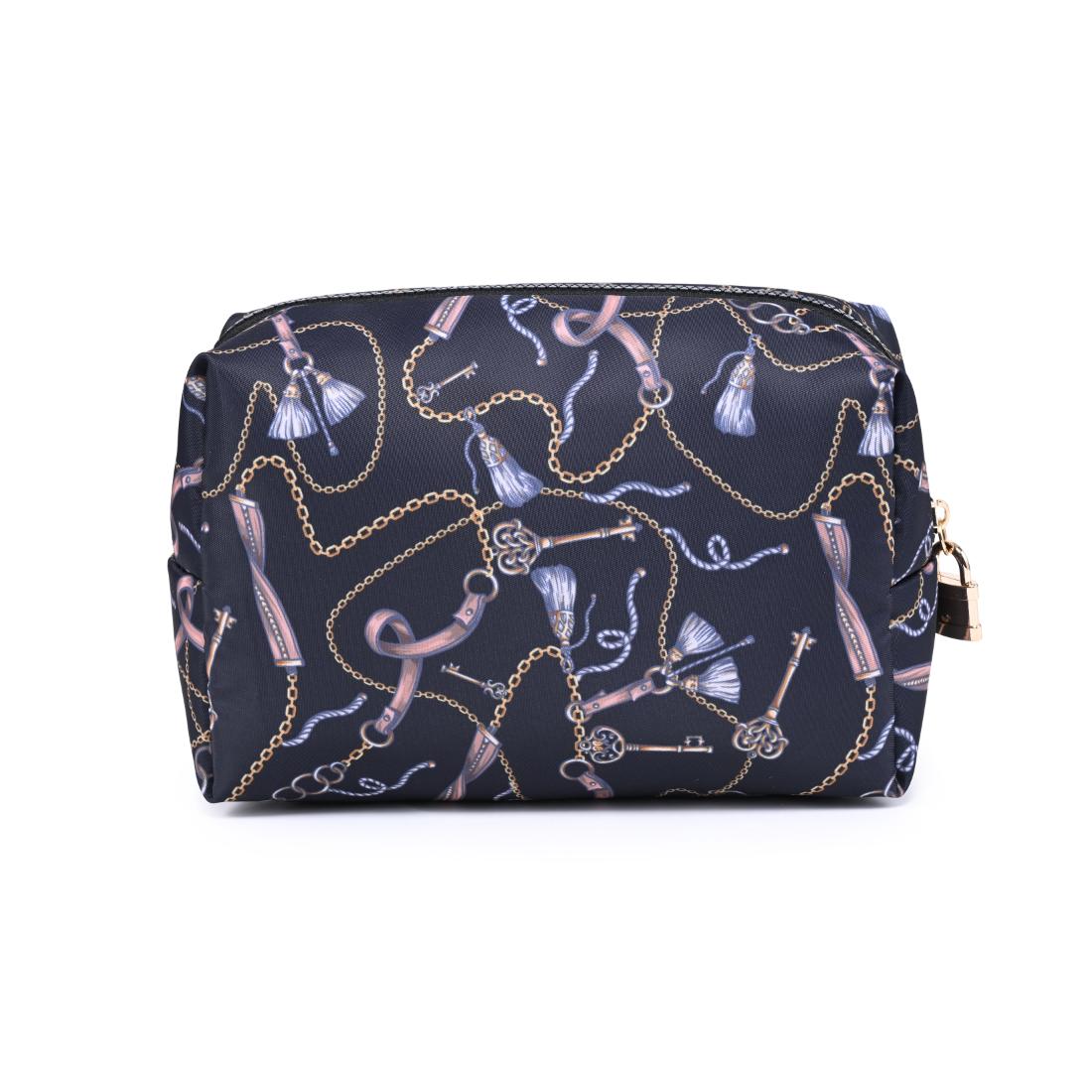 Urban Essentials Lock & Luxe Cosmetic & Travel Organizer Pouch 840504210105 View 7 | Black