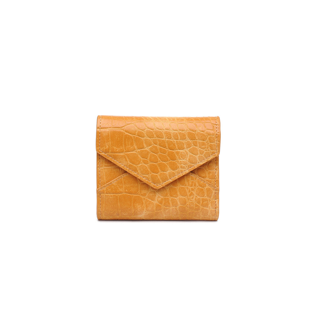 Product Image of Urban Expressions Layla Croc Wallet NA-840611154132 View 1 | Mustard
