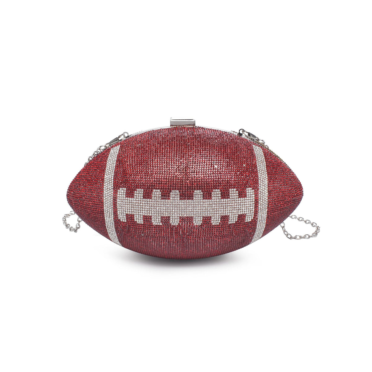 Woman wearing Burgundy Silver Urban Expressions Robbie Evening Bag 818209012256 View 5 | Burgundy Silver