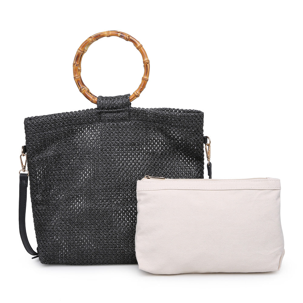 Woman wearing Black Urban Expressions Hanalei Tote NA-840611159342 View 2 | Black