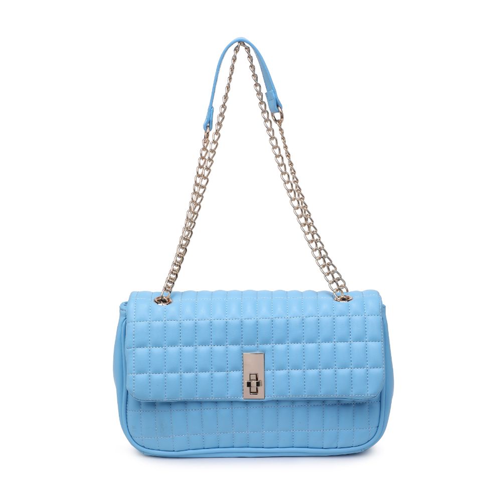Woman wearing Sky Blue Urban Expressions Farah Crossbody 840611107138 View 5 | Sky Blue