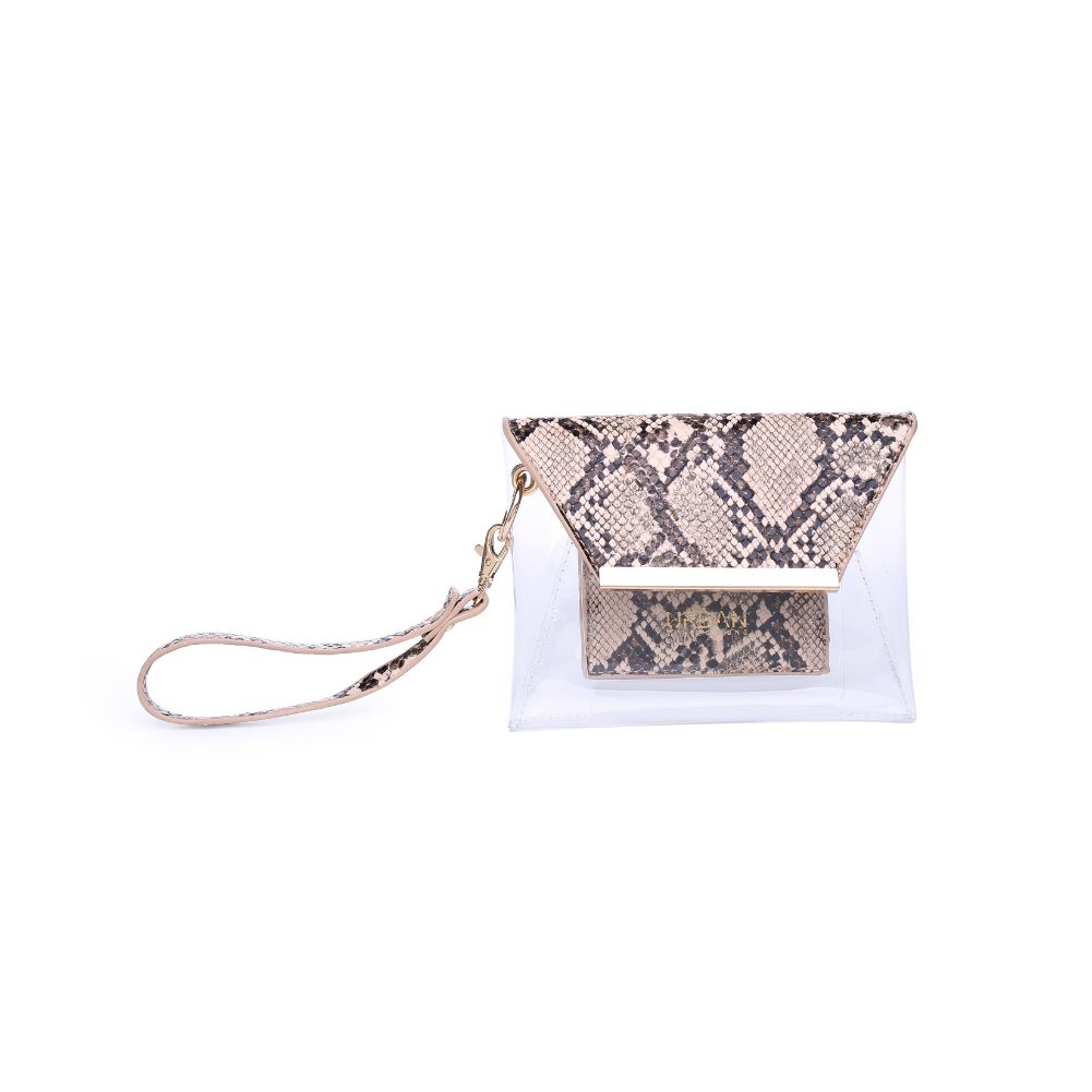 Product Image of Urban Expressions Reese Snake Wristlet NA-840611163424 View 5 | Natural