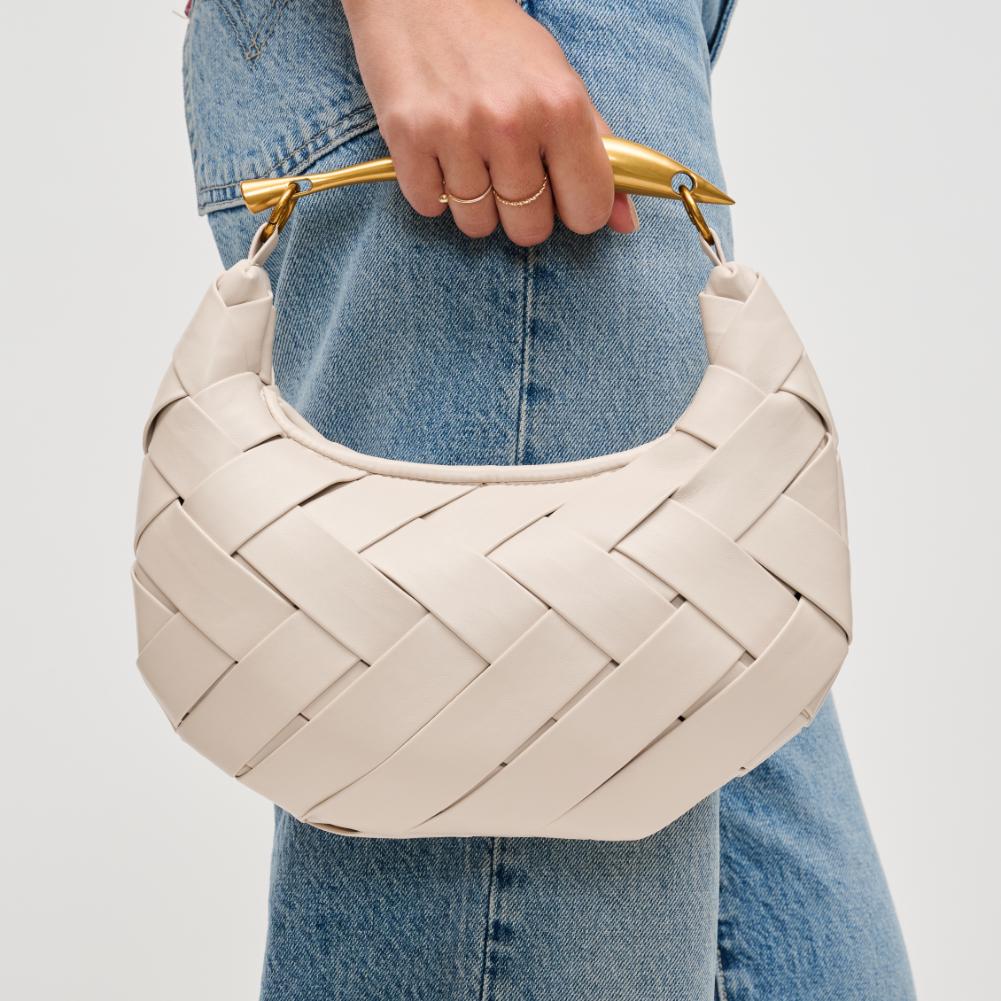 Woman wearing Ivory Urban Expressions Ursula Crossbody 840611193735 View 1 | Ivory