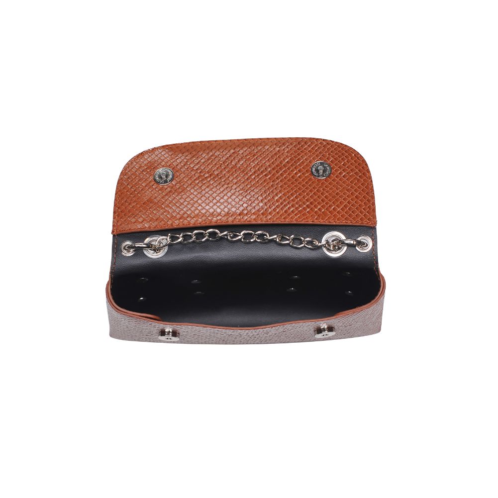 Woman wearing Tan Urban Expressions Teagan Crossbody 818209011594 View 9 | Tan